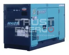 Дизельный генератор Airman SDG25S В кожухе Kubota V2403