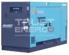 Дизельный генератор Airman SDG60AS В кожухе Isuzu BB-4BG1T
